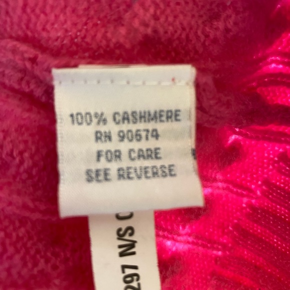 Pure Cashmere S pink cable knit sweater EUC - Picture 6 of 7